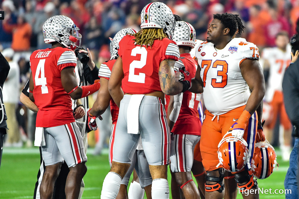 Clemson Football Photo of Tremayne Anchrum and ohiostate
