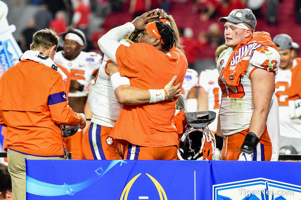 Clemson Football Photo of kvonwallace and Trevor Lawrence and ohiostate
