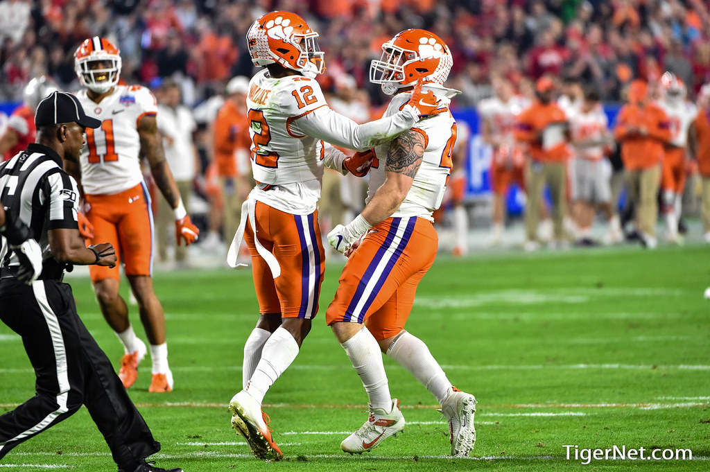 Clemson Football Photo of Jamie Skalski and kvonwallace and ohiostate