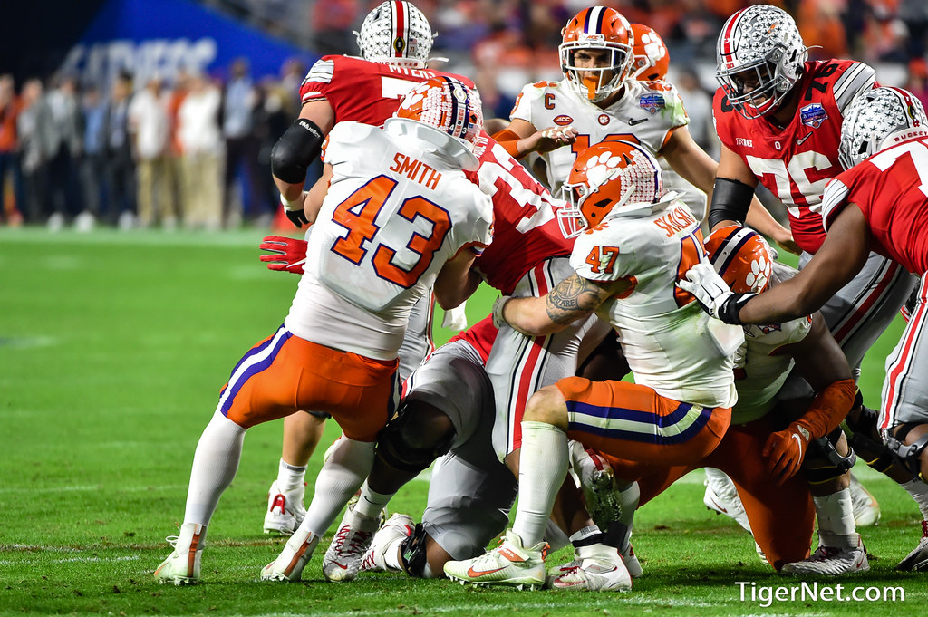 Clemson Football Photo of Chad Smith and Jamie Skalski and ohiostate