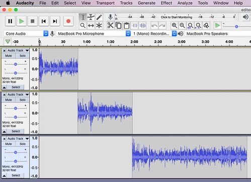 Moving at the Speed of Creativity - Share Podcast Excerpts using Audacity, iMovie and Google Slides
