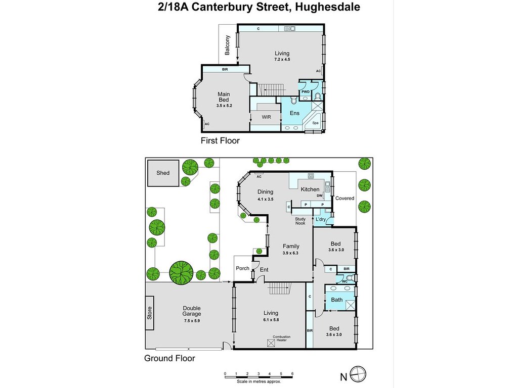 2/18a Canterbury Street, Hughesdale VIC 3166 floorplan