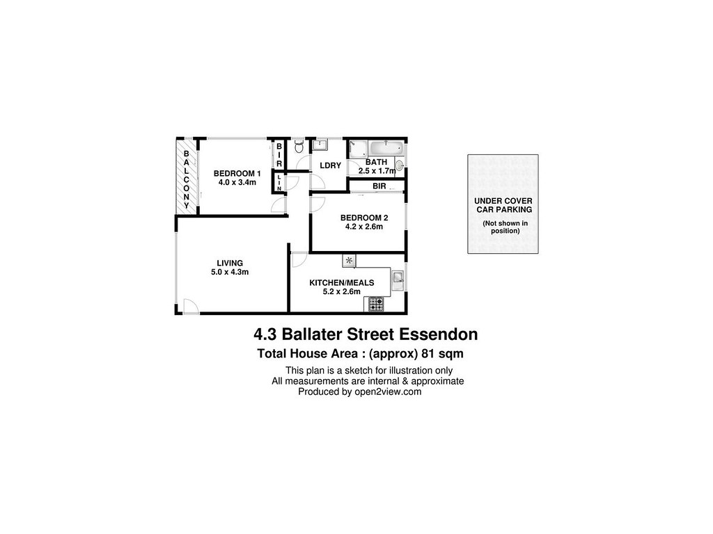 4/3 Ballater Street, Essendon VIC 3040 floorplan