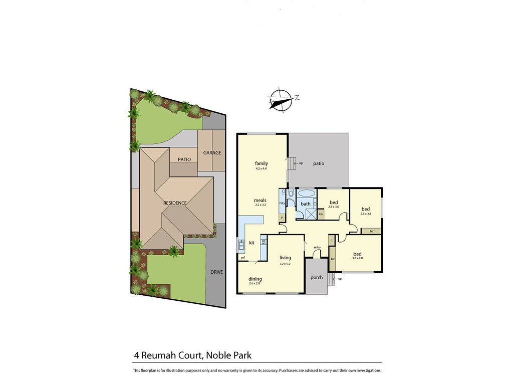 4 Reumah Court, Noble Park VIC 3174 floorplan