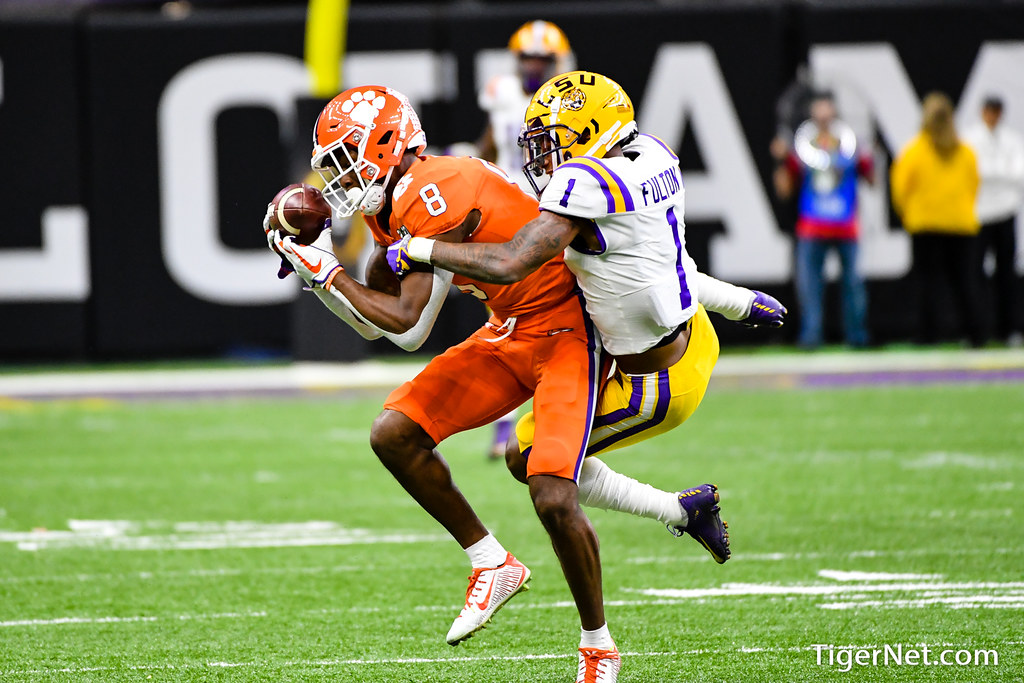 Clemson Football Photo of lsu and Justyn Ross