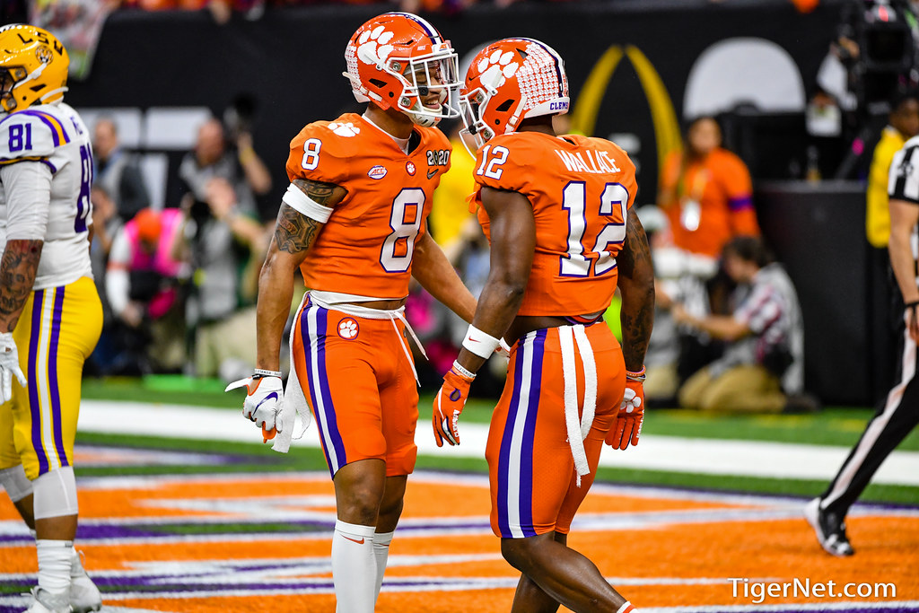Clemson Football Photo of AJ Terrell and kvonwallace and lsu