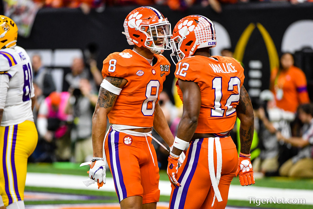 Clemson Football Photo of lsu and AJ Terrell and kvonwallace