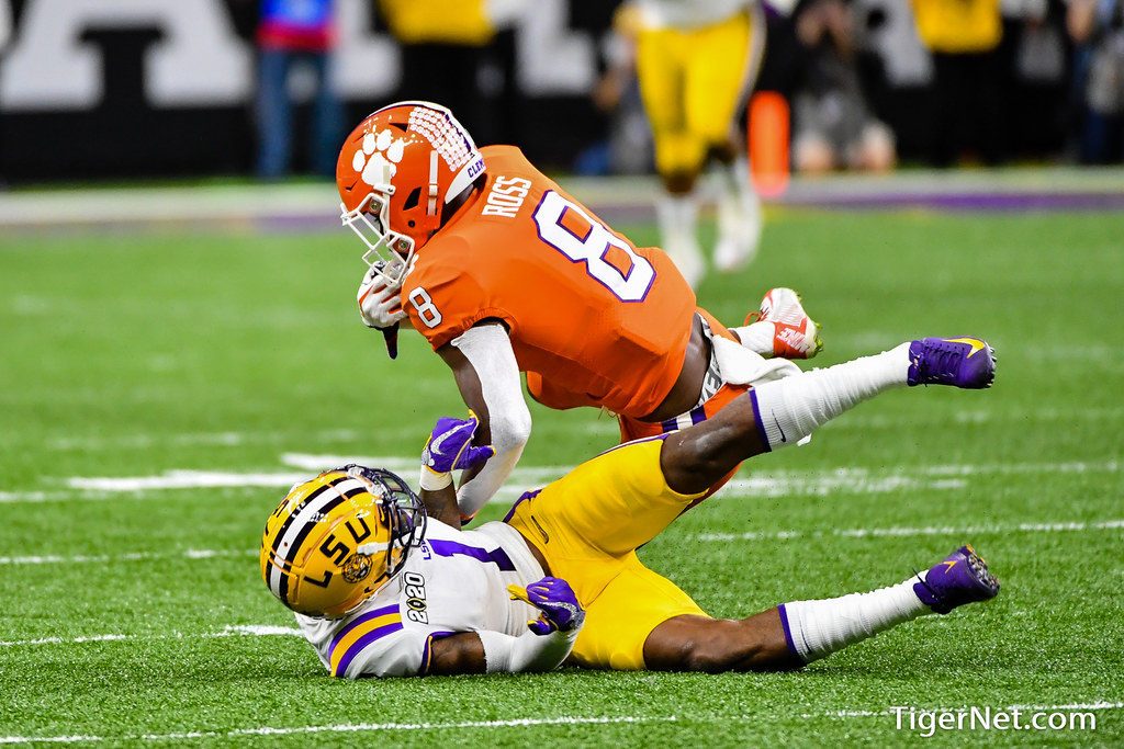Clemson Football Photo of lsu and Justyn Ross