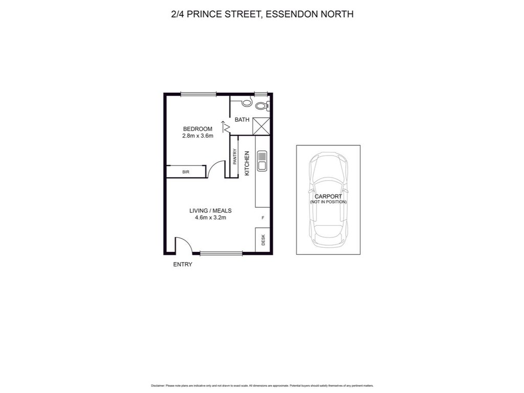 2/4 Prince Street, Essendon North VIC 3041 floorplan