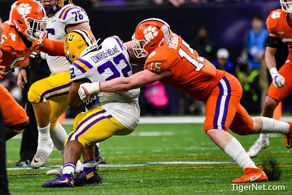 Clemson Football Photo of Jake Venables and lsu