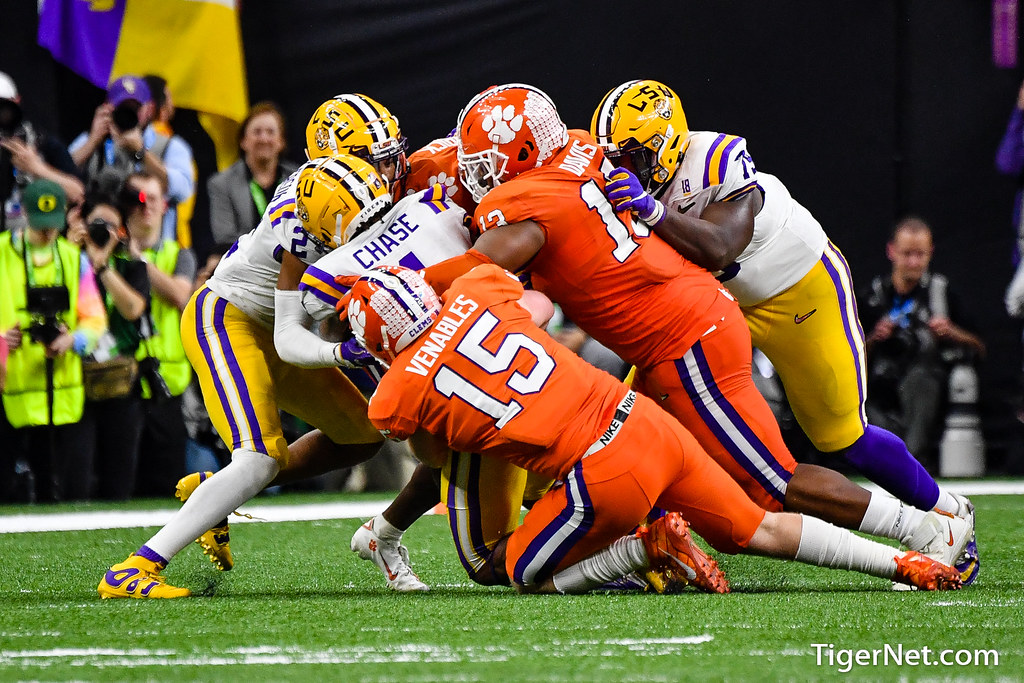 Clemson Football Photo of Jake Venables and lsu