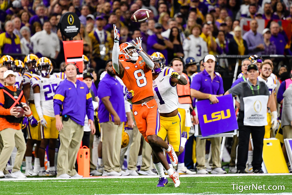 Clemson Football Photo of Justyn Ross and lsu