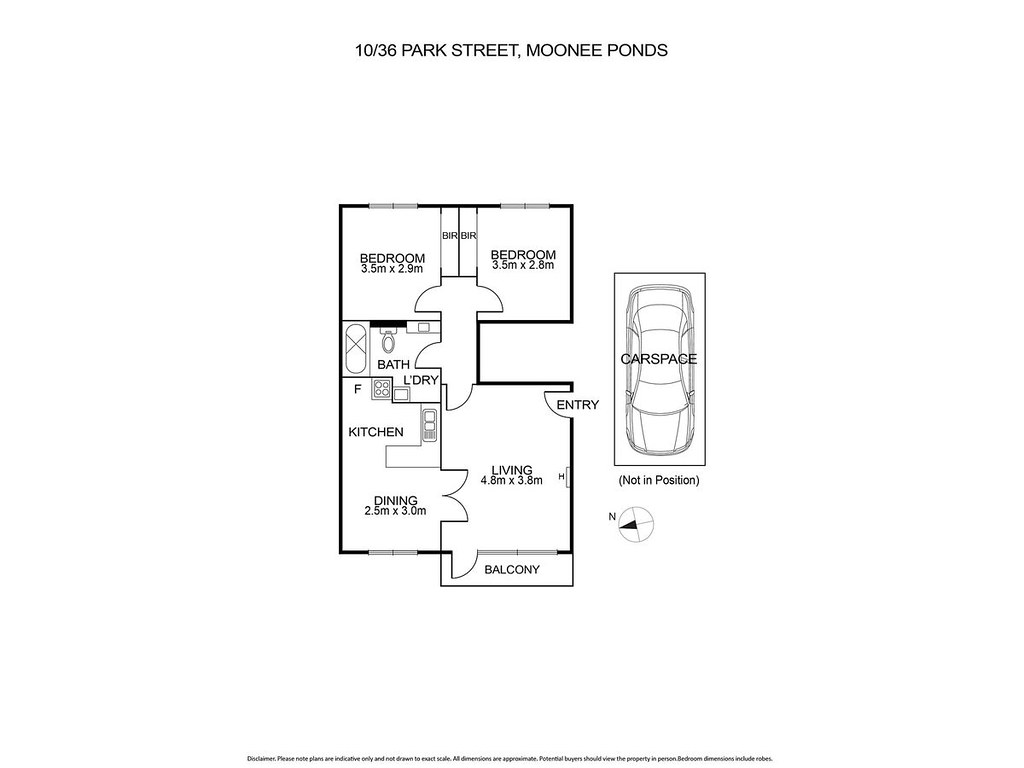 10/36 Park Street, Moonee Ponds VIC 3039 floorplan