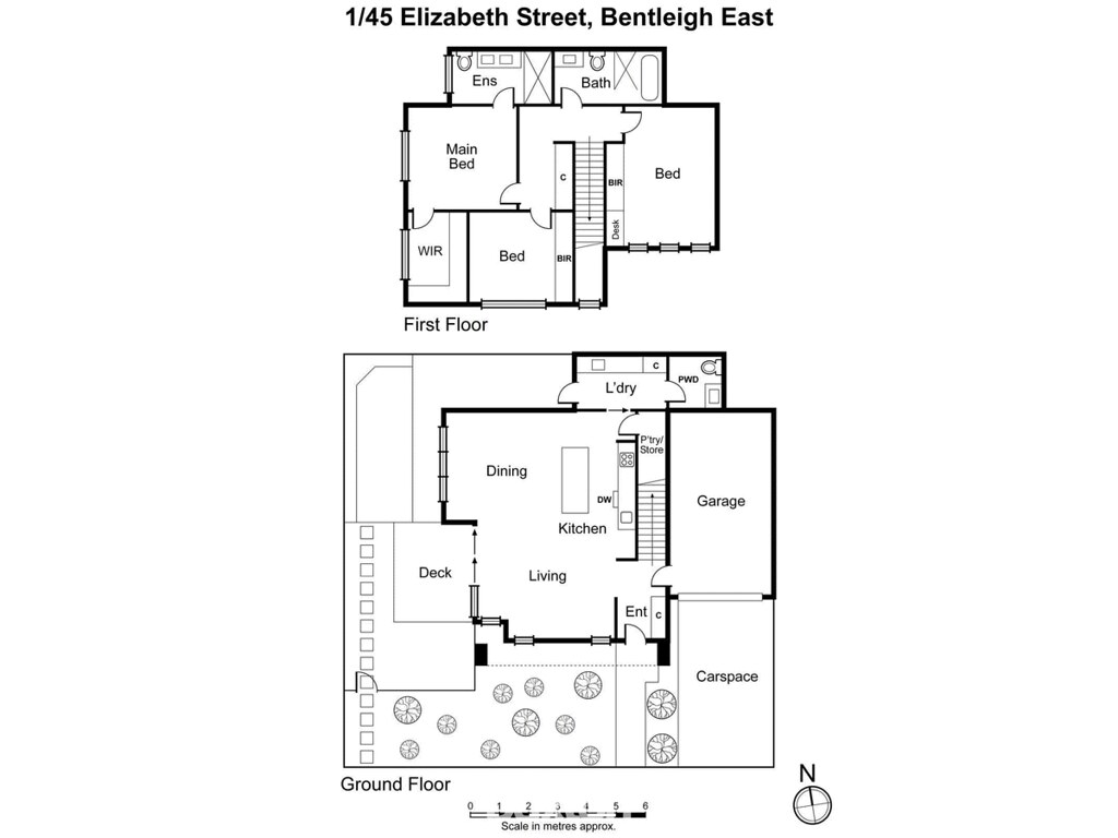 1/45 Elizabeth Street, Bentleigh East VIC 3165 floorplan
