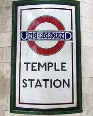 189/365 Temple. #Underground #wayfinding #Tube