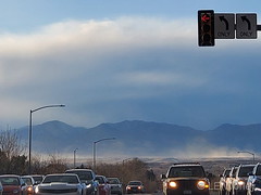 January 17, 2020 - Wind kicks up dust in the foothills. (LE Worley)