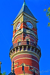 Jefferson Market Library Clock Tower on 6th Ave Greenwich Village Manhattan New York City NY P00415 DSC_0918