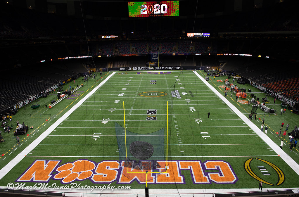 Clemson Clemsonfootball Photo of neworleans and lsu and superdome and natty2020 and Football