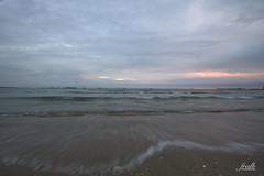 Fin de journée tranquille a la plage bon c’est raté pour le coucher de soleil lol la grisaille est de retour