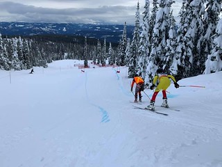 SilverStar Okanagan Speed Camp 2020 - Para Olympian Logan Leach and guide PHOTO CREDIT: Murray Smith