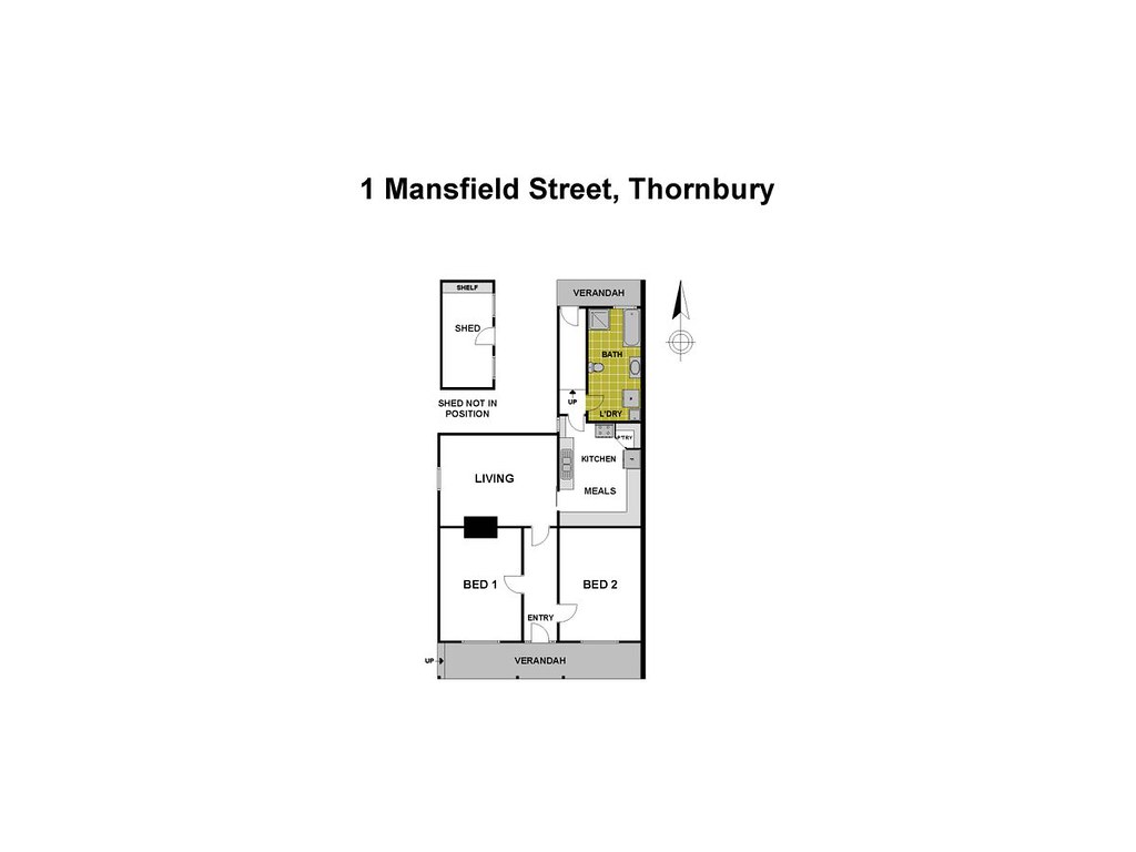 1 Mansfield Street, Thornbury VIC 3071 floorplan