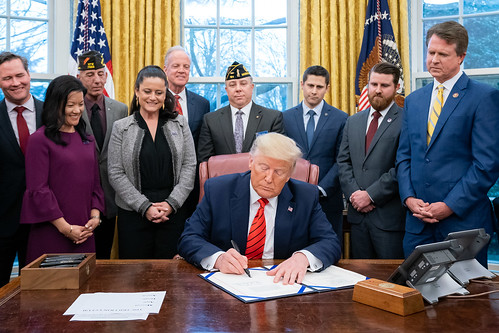 President Trump Signs The Supporting Vet by The White House, on Flickr