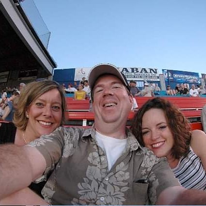From the archives: A night at the Nat with Lisa and Cheryl. ⚾️ Vancouver, BC.  August 4, 2005. Fun fact: I still have that hat!