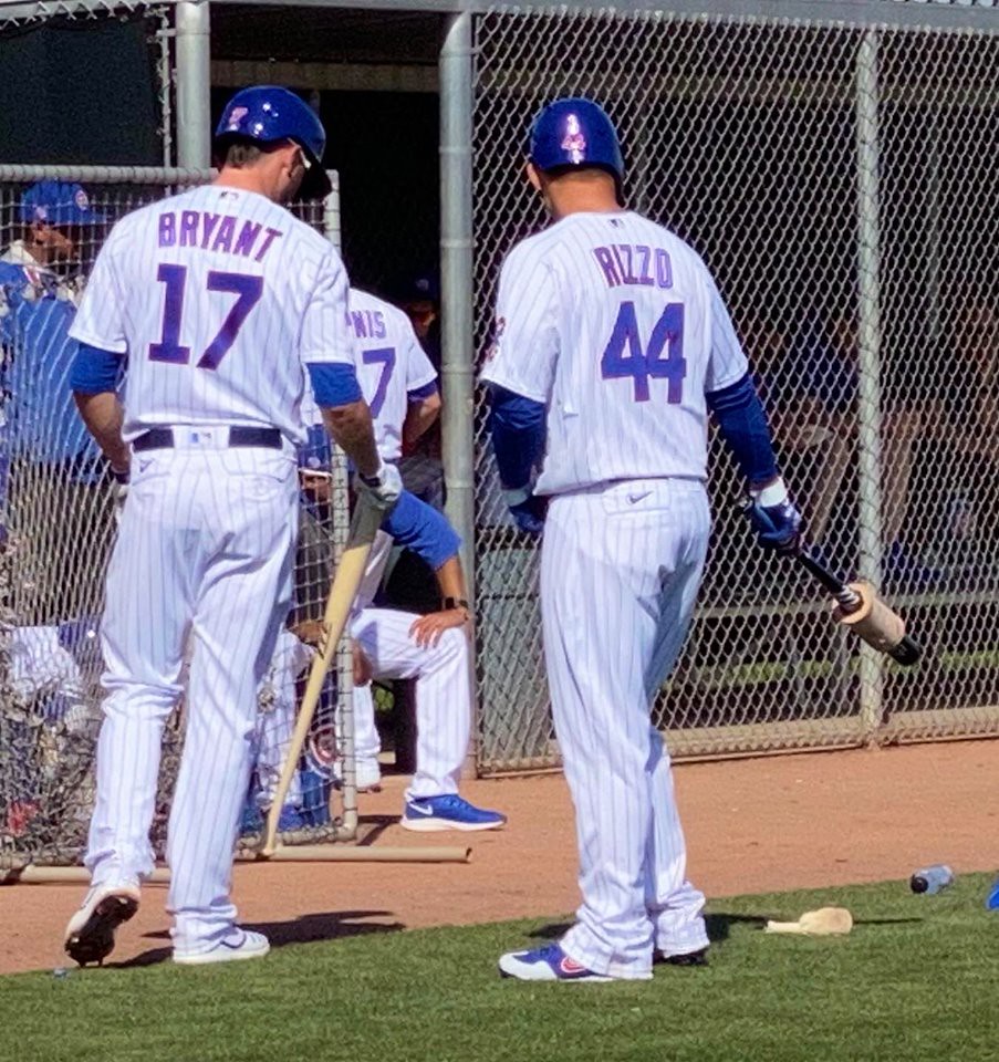 Chicago Sports Baseball Photo of chicago and cubs and springtraining and Anthony Rizzo and Kris Bryant