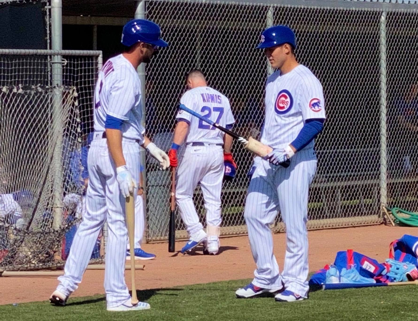 Cubs Baseball Photo of chicago and springtraining and Anthony Rizzo and Kris Bryant