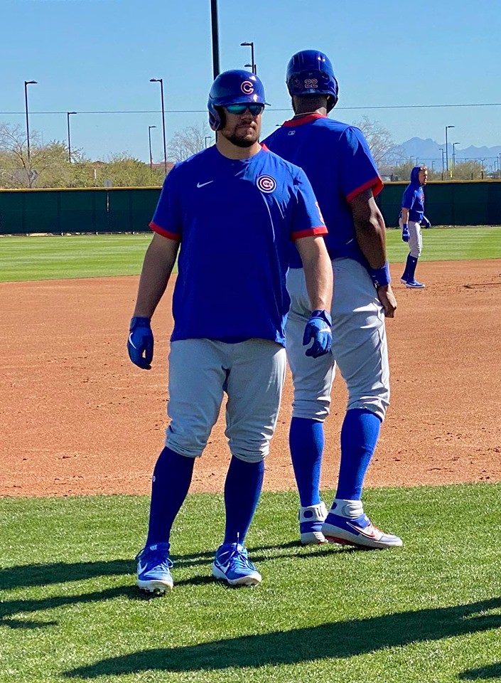 Chicago Sports Baseball Photo of chicago and cubs and springtraining and Kyle Schwarber and Jason Heyward