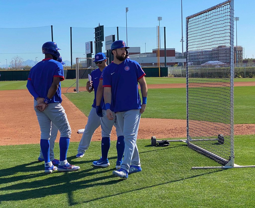 Bears Baseball Photo of chicago and cubs and springtraining and Kyle Schwarber and Jason Heyward and stevensouza