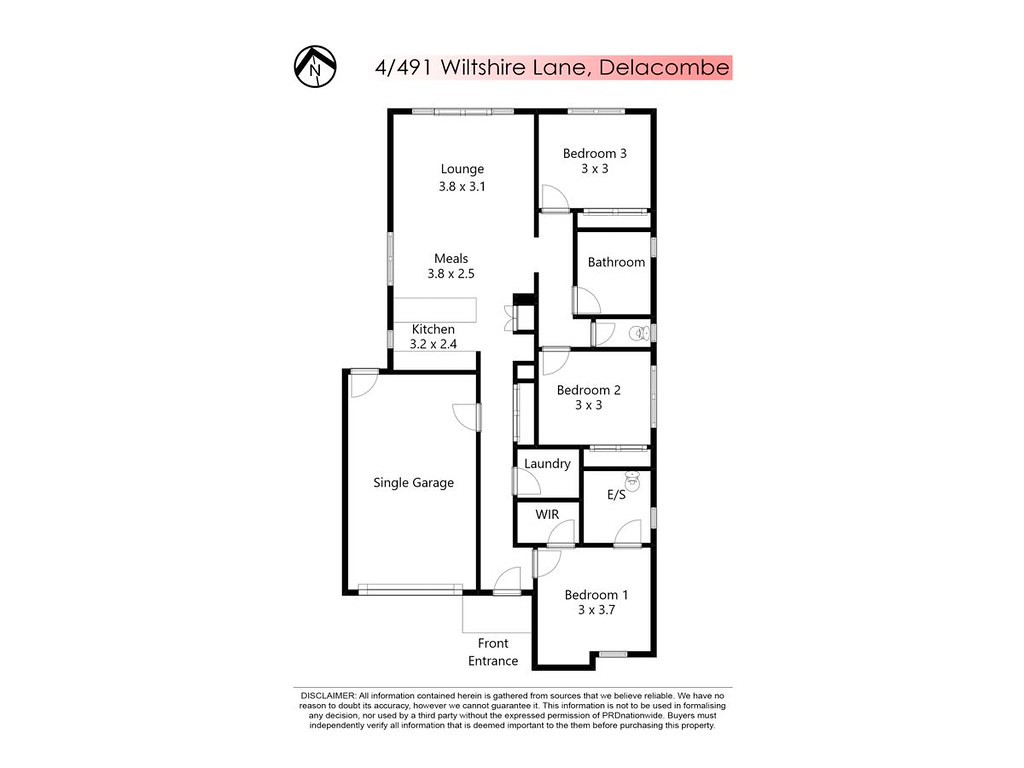Unit 4/491 Wiltshire Lane, Delacombe VIC 3356 floorplan