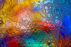 Oil  and water rainbow