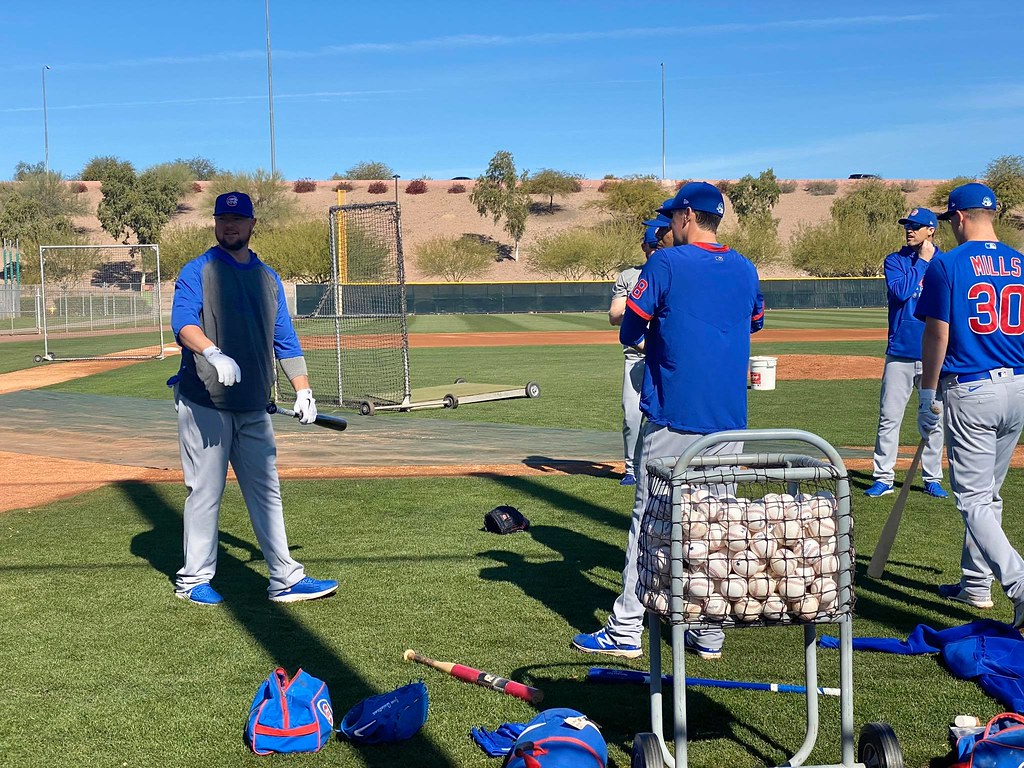 Cubs Baseball Photo of chicago and springtraining and Jon Lester and Kyle Hendricks