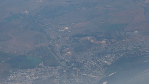 Волго-донской канал, вид из самолёта