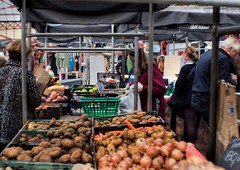 Altrincham Market - veg stall