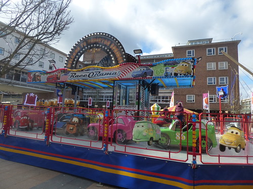 Fun fair in Broadgate Coventry - Race O Rama