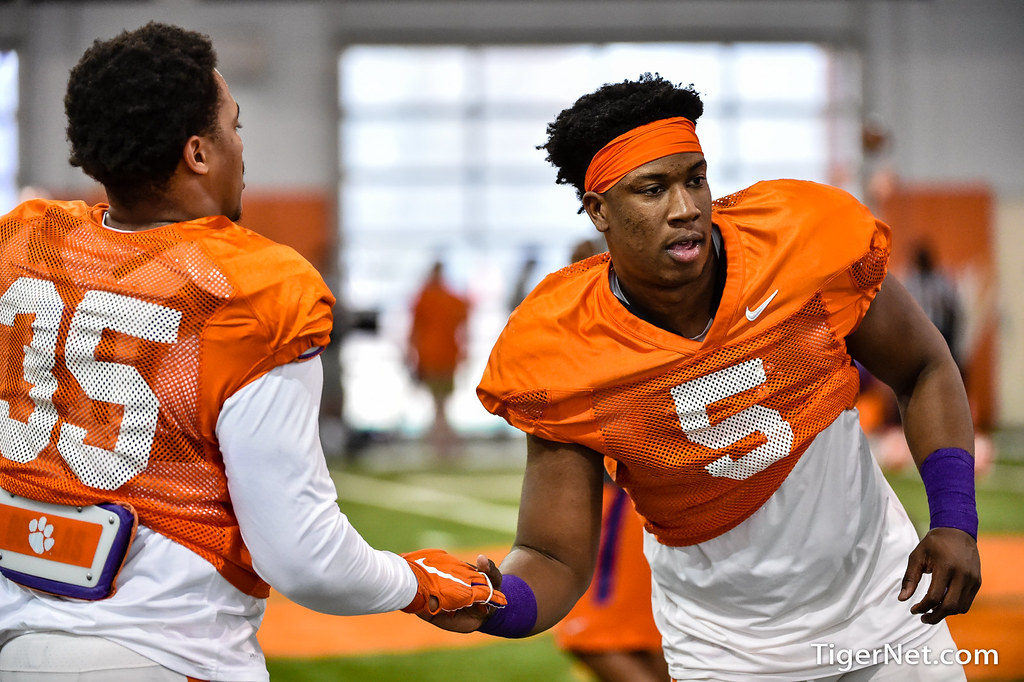 Clemson Football Photo of Justin Foster and KJ Henry