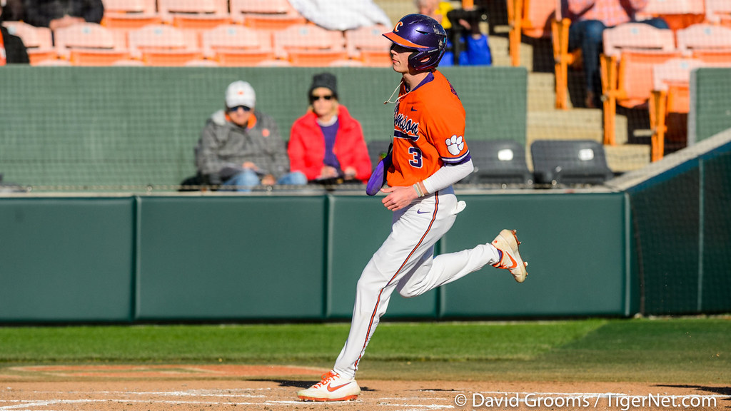 Clemson Baseball Photo of Dylan Brewer and Boston College