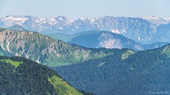 Green mountain ridges