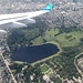Deer Lake Park from a plane