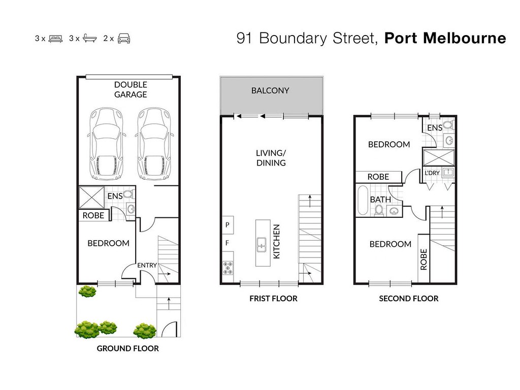 91 Boundary Street, Port Melbourne VIC 3207 floorplan
