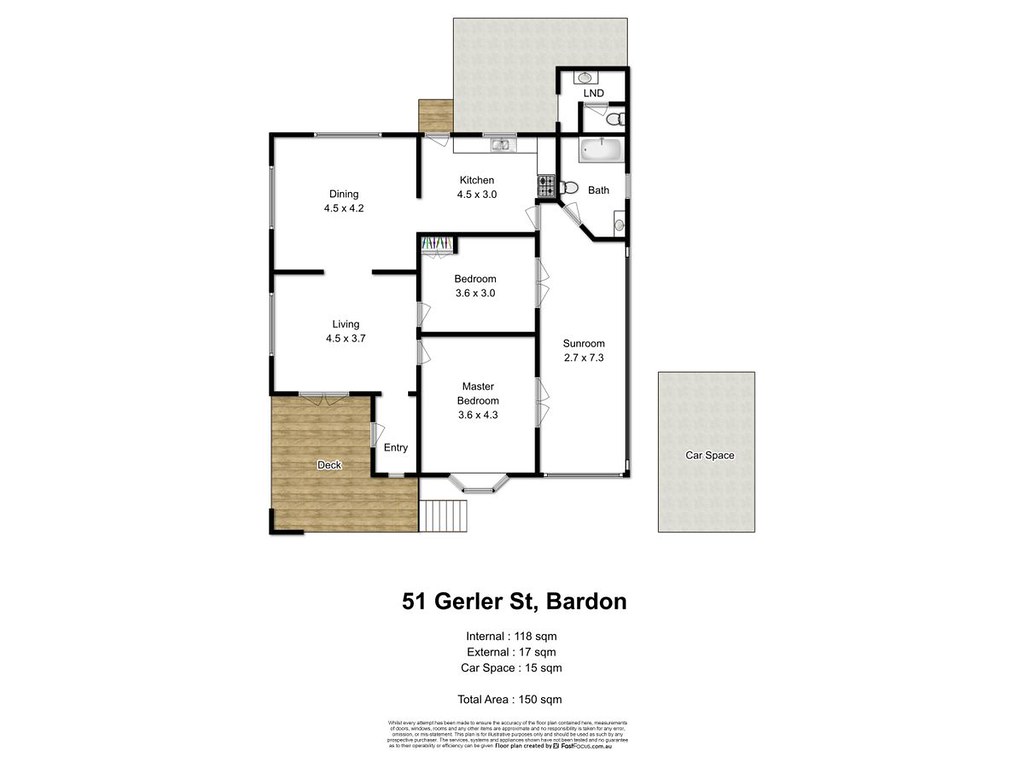51 Gerler Street, Bardon QLD 4065 floorplan