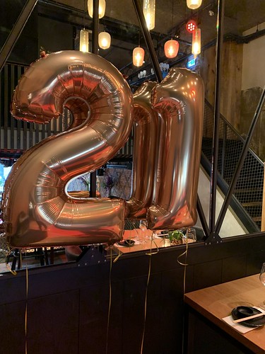 Folieballon Cijfer 21 Cafe in the City Rotterdam