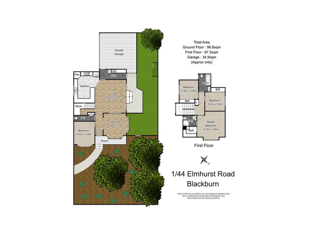 1/44 Elmhurst Road, Blackburn VIC 3130 floorplan