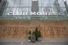 Club Monaco on Rbson street is closing temporarily because of COVID-19 pandemic