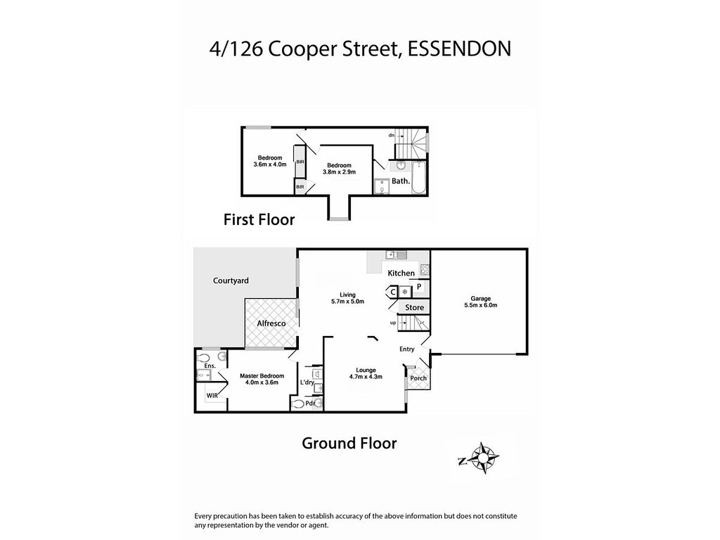 4/126 Cooper Street, Essendon VIC 3040 floorplan