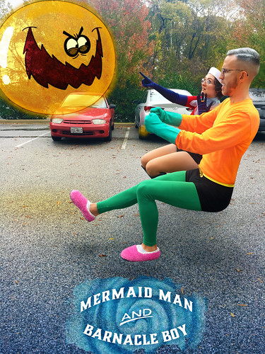 mermaidman barnacleboy costume cosplay halloweencostume photoshop