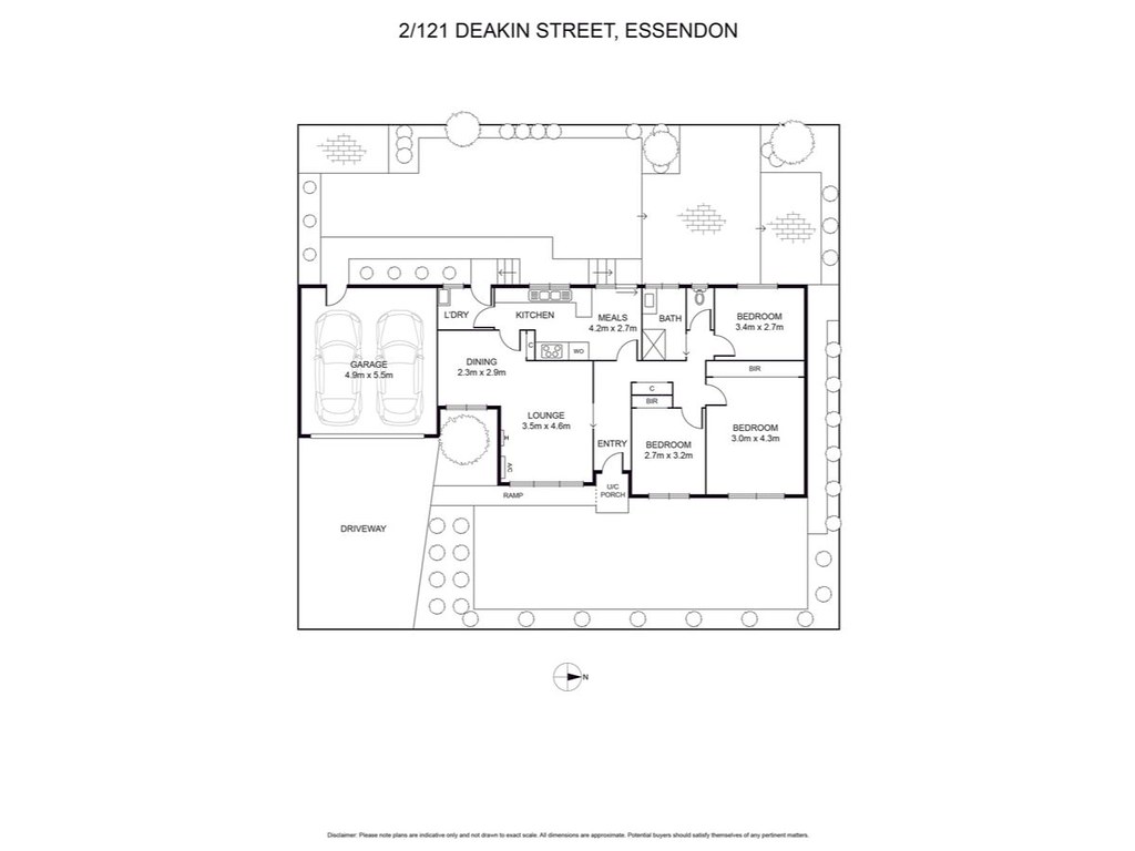 2/121 Deakin Street, Essendon VIC 3040 floorplan
