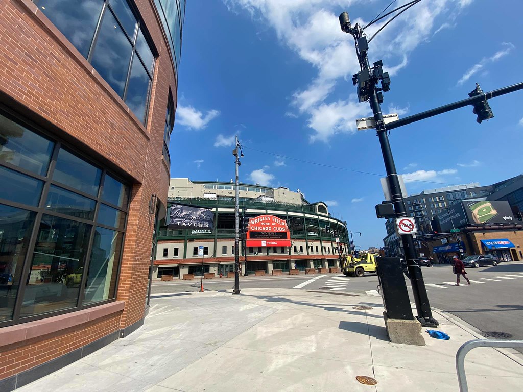 Cubs Baseball Photo of wrigley and field